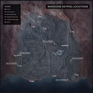 Kody do bunkrów Warzone